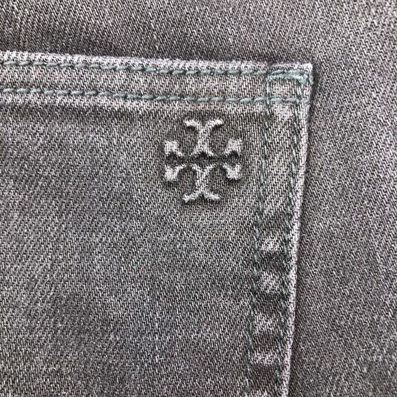 Tory Burch Cat’s Meow Black Flare Denim Jeans 23 - Picture 3 of 12